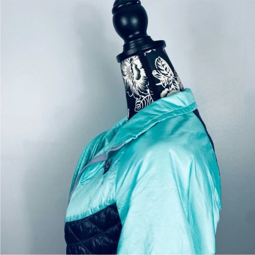 The North Face teal/navy blue primaloft waterproof jacket size small - Picture 5 of 12